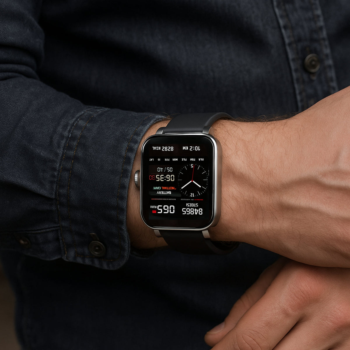 Smartwatch on a man's wrist