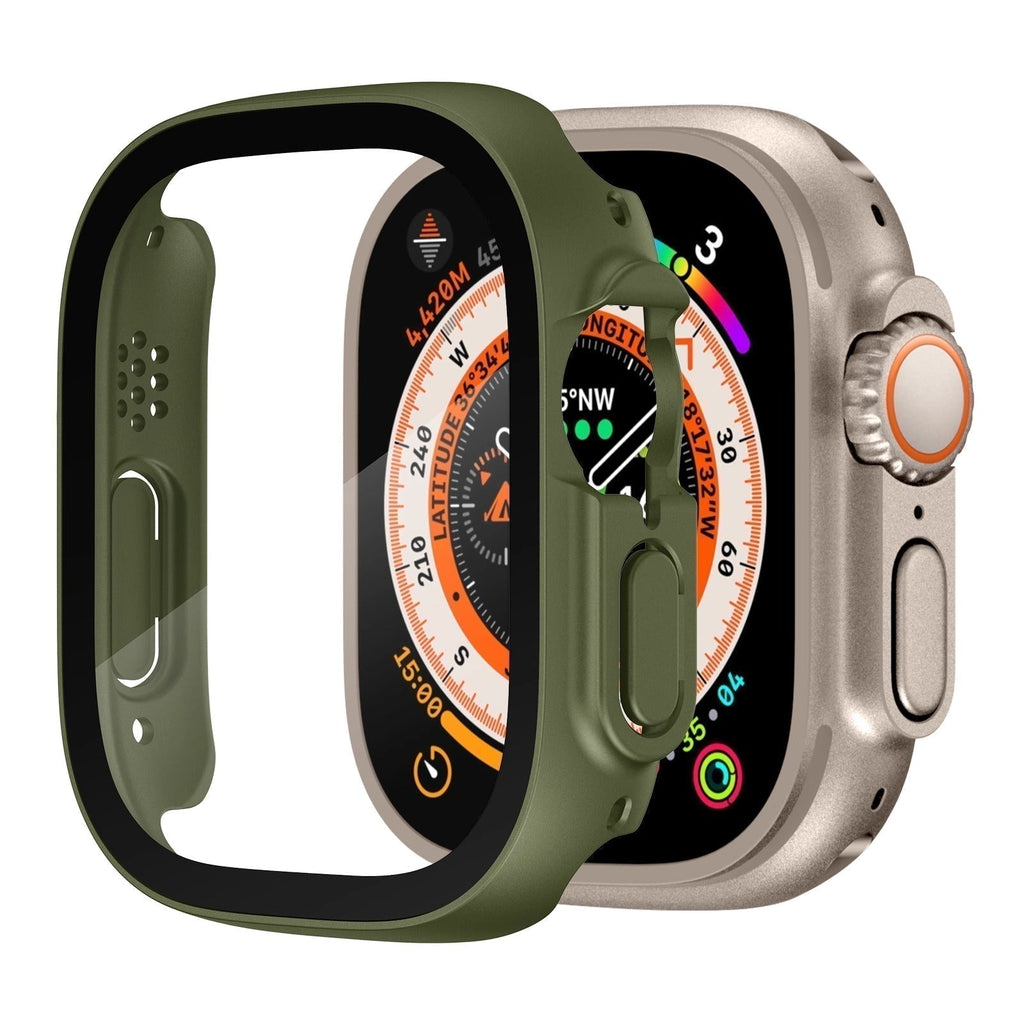 NovaGuard Snap-On Apple Watch Case With Tempered Glass Screen Cover