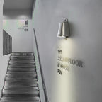 Lampada da parete industriale Ray a forma di campana in metallo, nero/grigio/rame/alluminio | Fioriscas