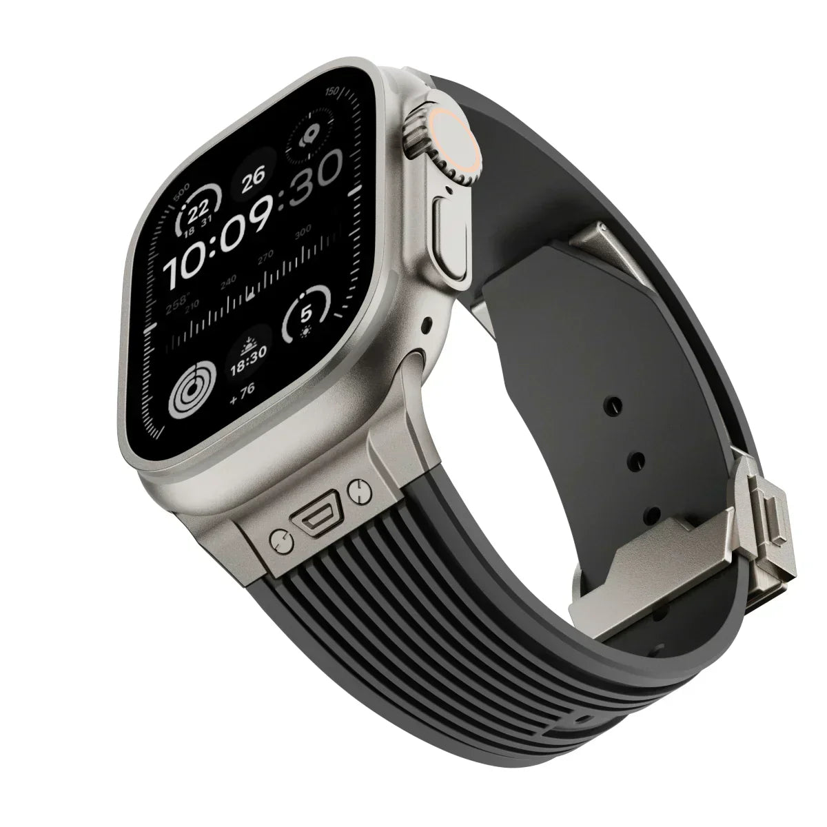 Silikonový řemínek k hodinkám Apple Watch 44–49 mm, nastavitelný řemínek NovaFlex
