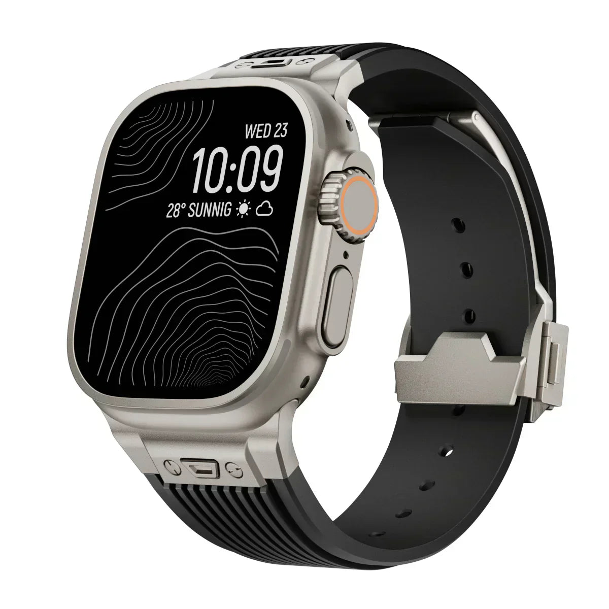 Silikonový řemínek k hodinkám Apple Watch 44–49 mm, nastavitelný řemínek NovaFlex