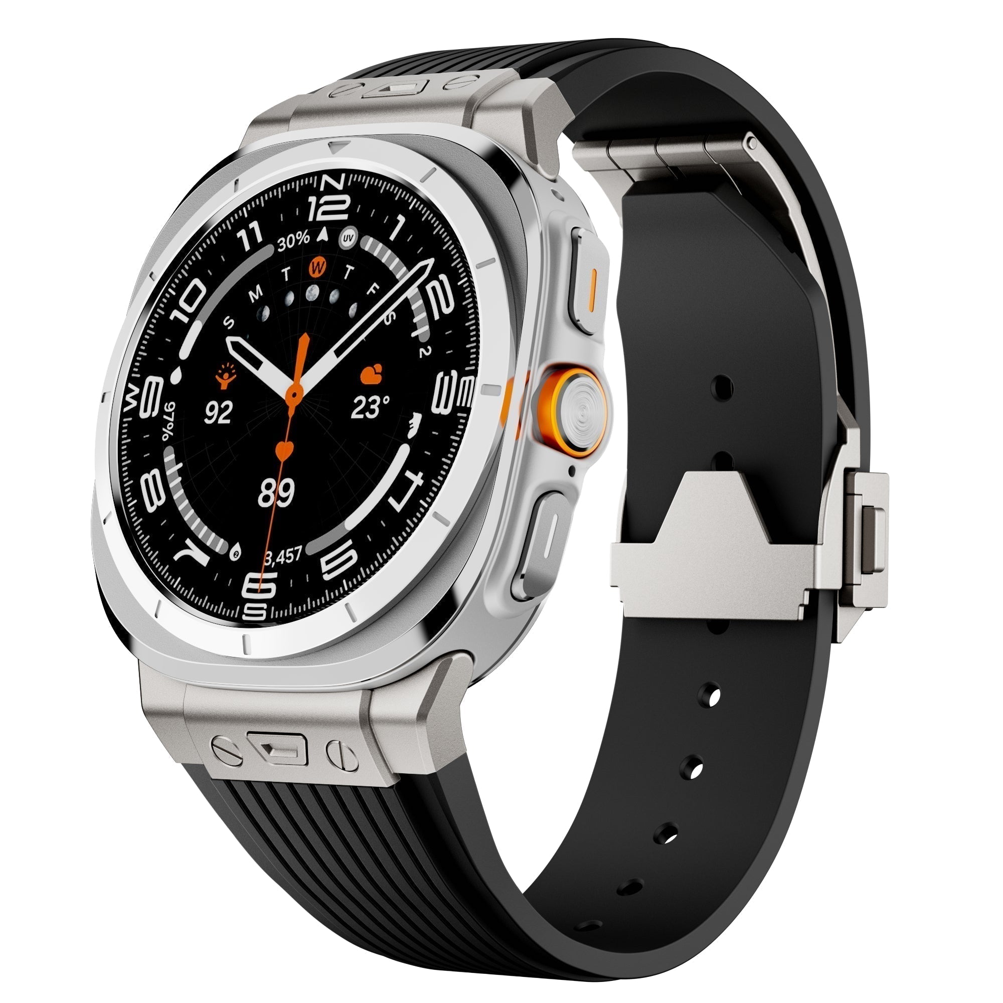 Samsung Watch Ultra Silicone Band, Kirrea Adjustable Strap With Buckle