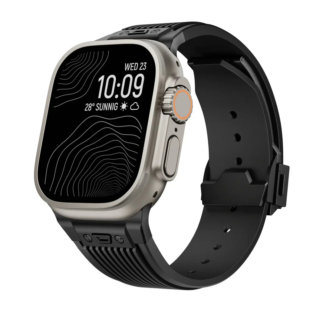 Silikonový řemínek k hodinkám Apple Watch 44–49 mm, nastavitelný řemínek NovaFlex