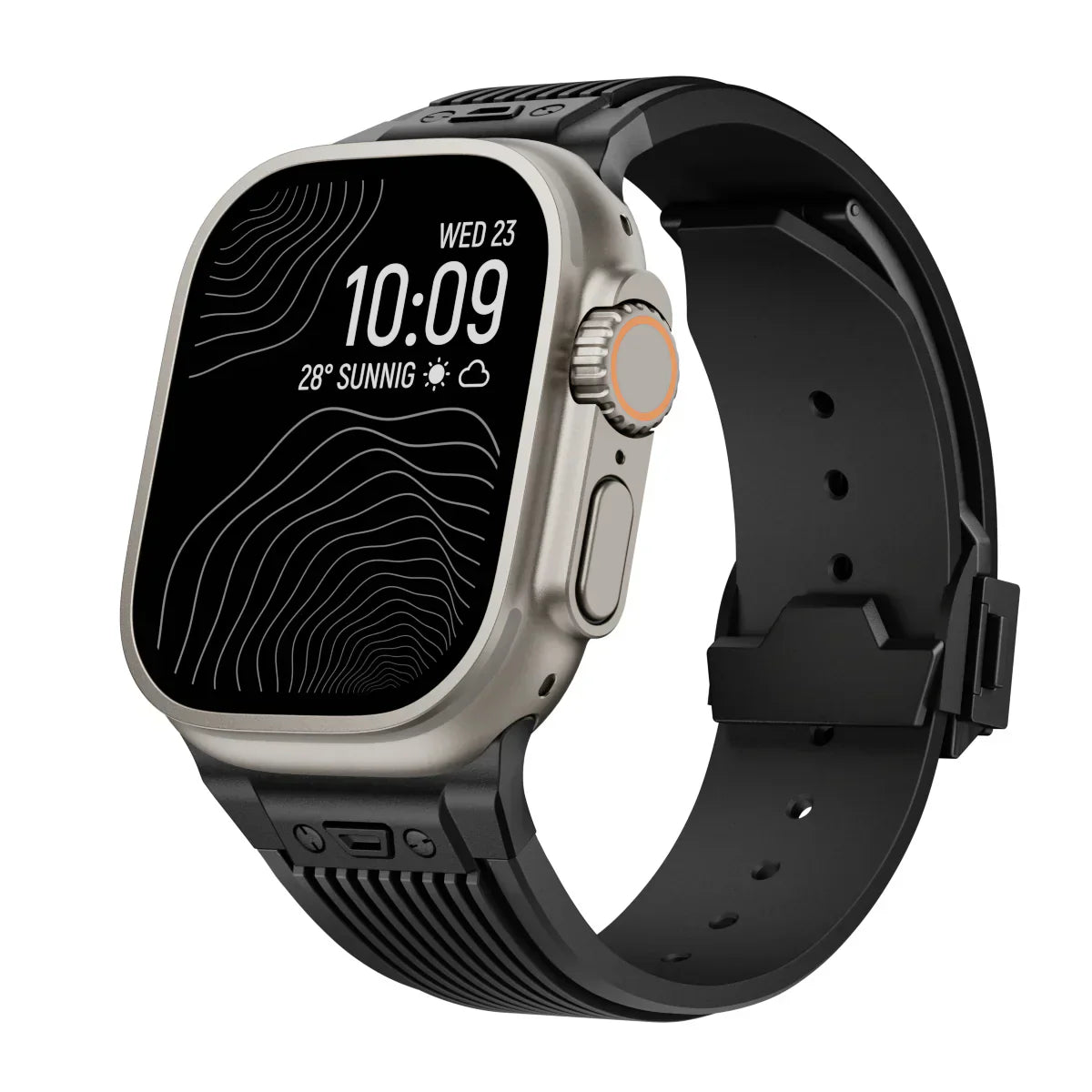 Silikonový řemínek k hodinkám Apple Watch 44–49 mm, nastavitelný řemínek NovaFlex