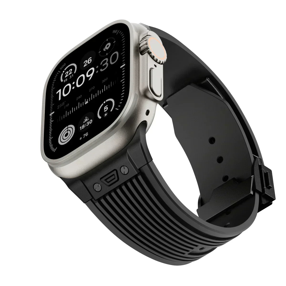Silikonový řemínek k hodinkám Apple Watch 44–49 mm, nastavitelný řemínek NovaFlex