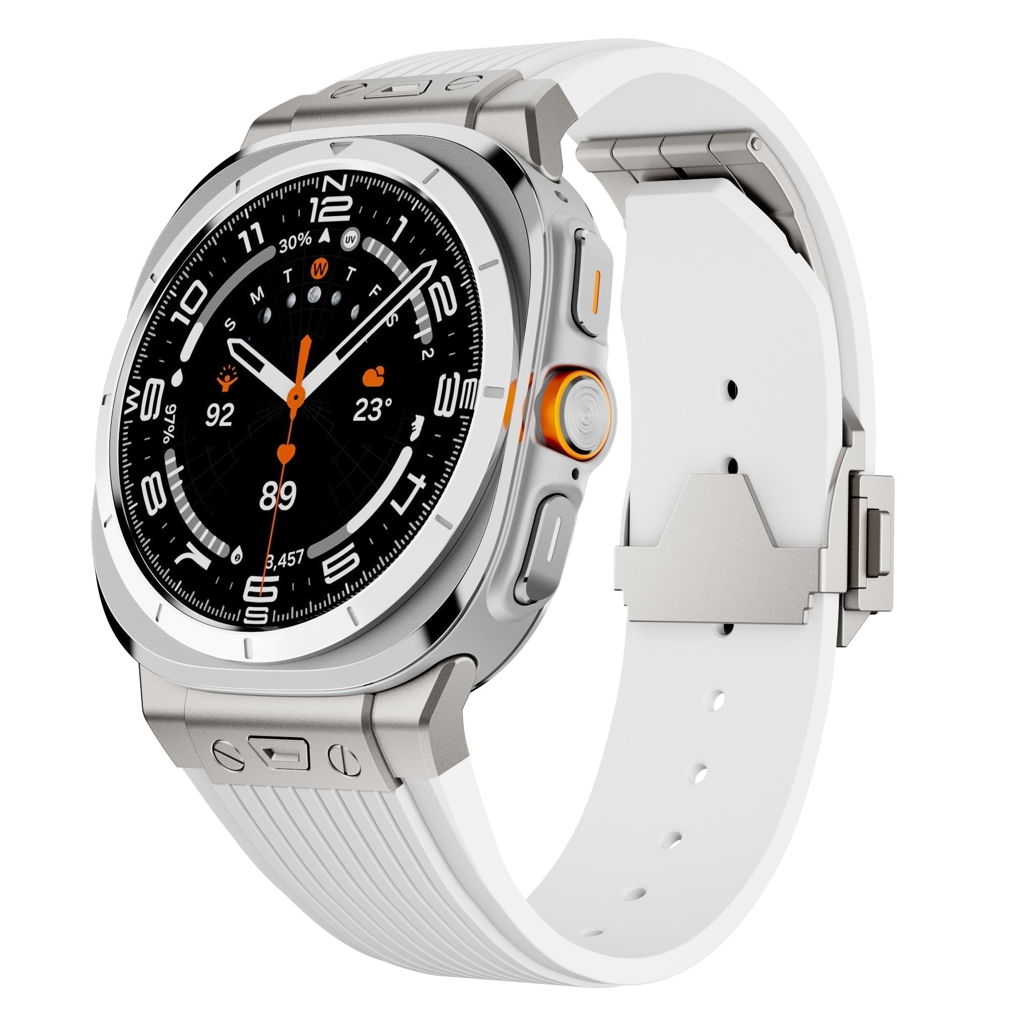 Samsung Watch Ultra Silicone Band, Kirrea Adjustable Strap With Buckle