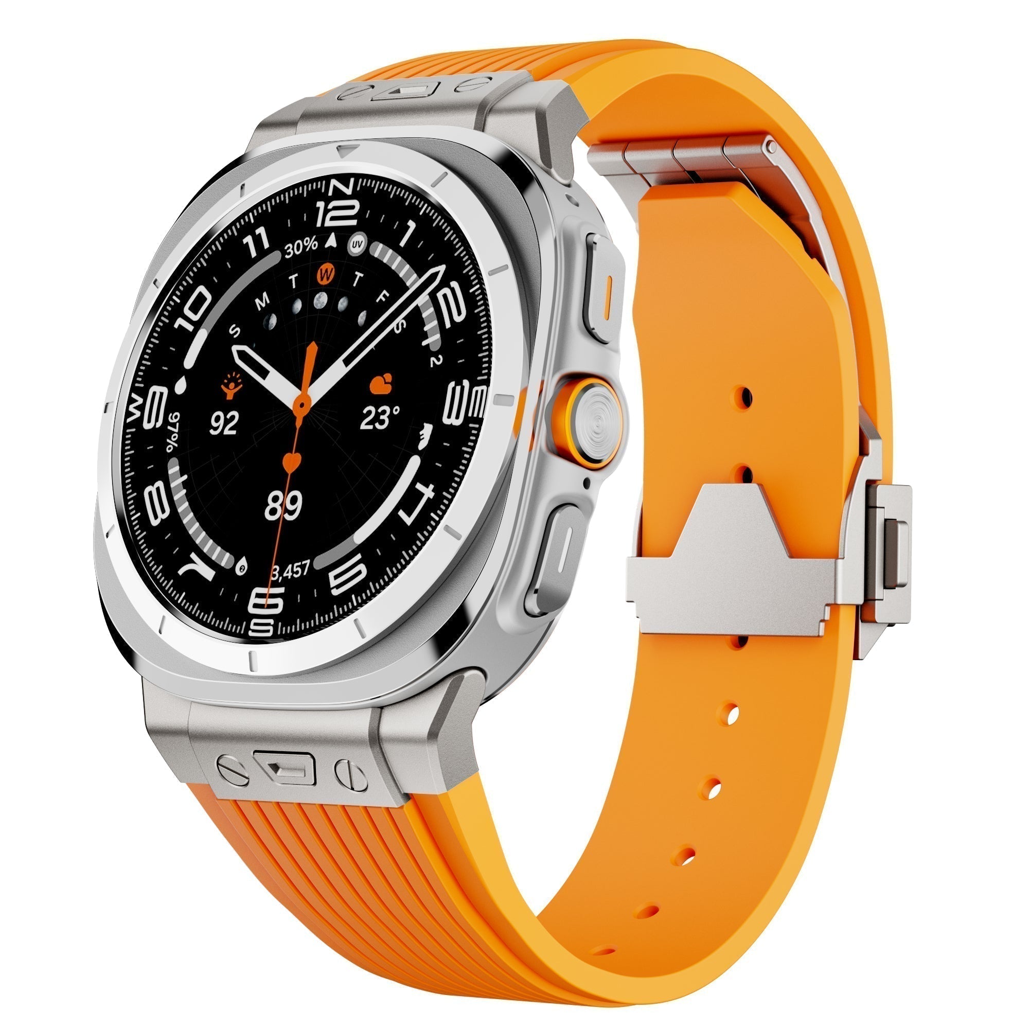 Samsung Watch Ultra Silicone Band, Kirrea Adjustable Strap With Buckle