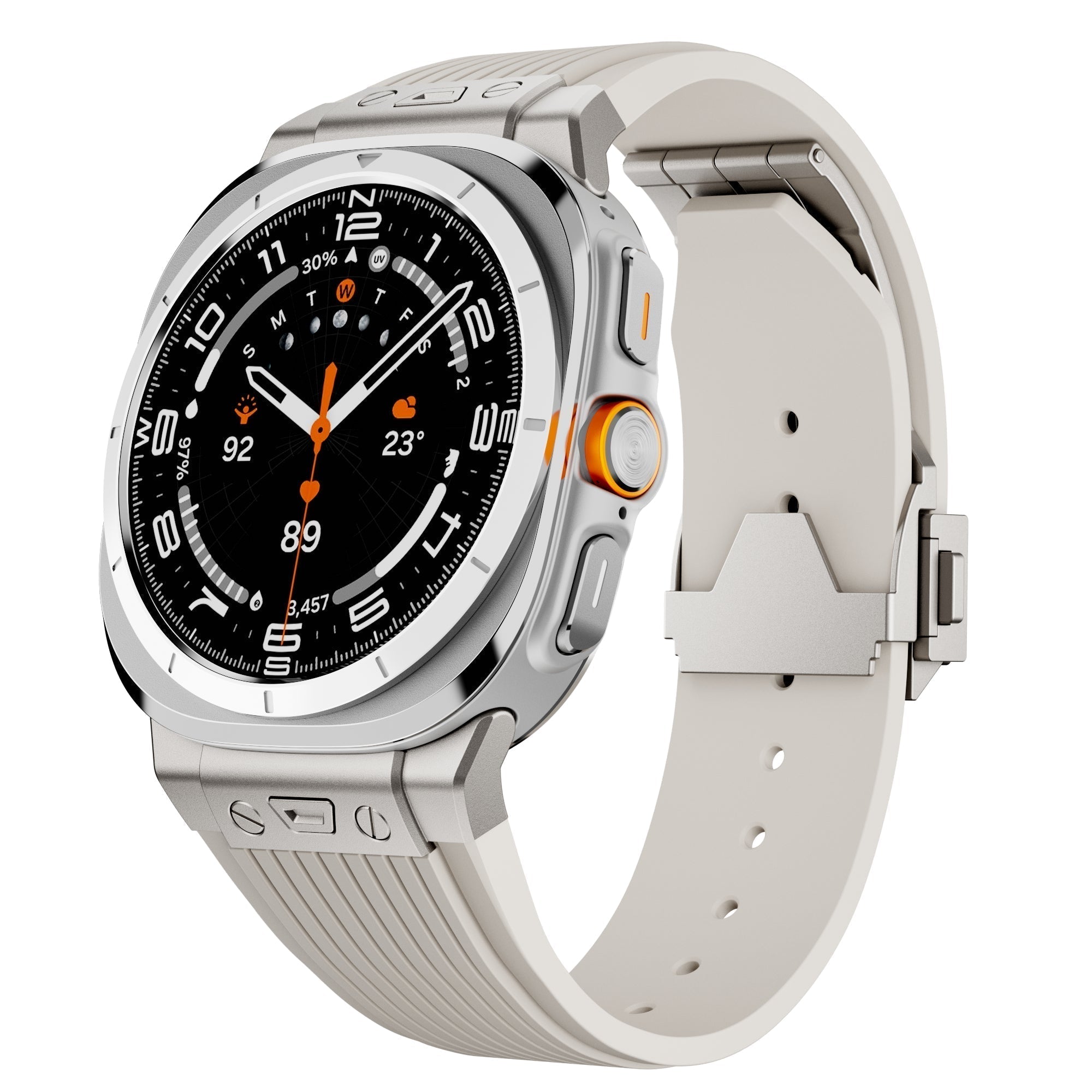 Samsung Watch Ultra Silicone Band, Kirrea Adjustable Strap With Buckle