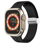 Magnetický silikonový řemínek pro Apple Watch, pásek s bezpečným zapínáním Luma