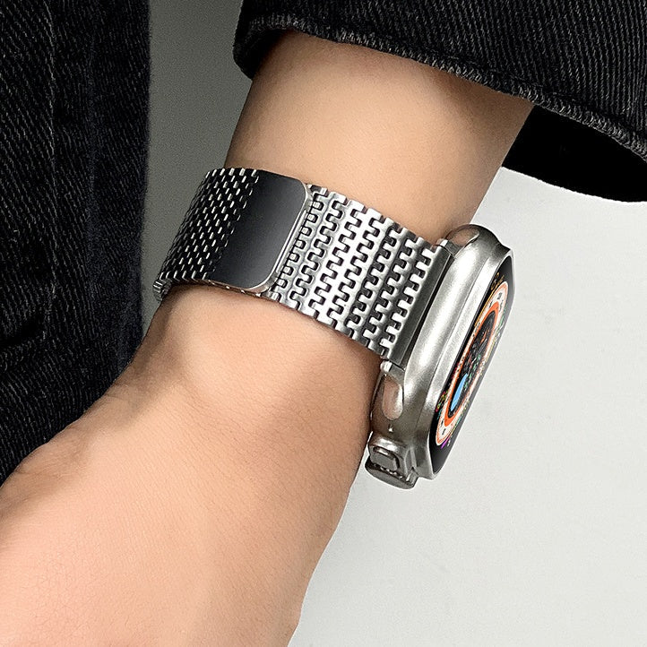 Magnetisk stålrem til Apple Watch fra Vellaro, Domino-link design