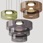 Asteron Bauhaus lasikatto-riippuvalaisin, 3 lasisävyä