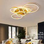 LunaRing Flydende Ring LED Loftslampe, Guld eller Hvid, Fjernbetjent Dæmpbar