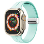 Magnetický silikonový řemínek pro Apple Watch, pásek s bezpečným zapínáním Luma
