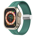 Magnetický silikonový řemínek pro Apple Watch, pásek s bezpečným zapínáním Luma