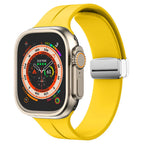 Magnetický silikonový řemínek pro Apple Watch, pásek s bezpečným zapínáním Luma