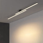 Ultra-Slim LED Semi-Flush Ceiling Light in Aluminum, LumenVale