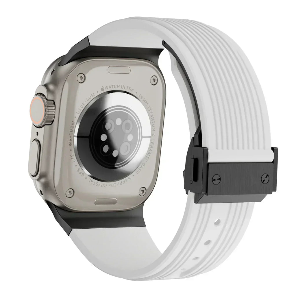 Silikonový řemínek k hodinkám Apple Watch 44–49 mm, nastavitelný řemínek NovaFlex