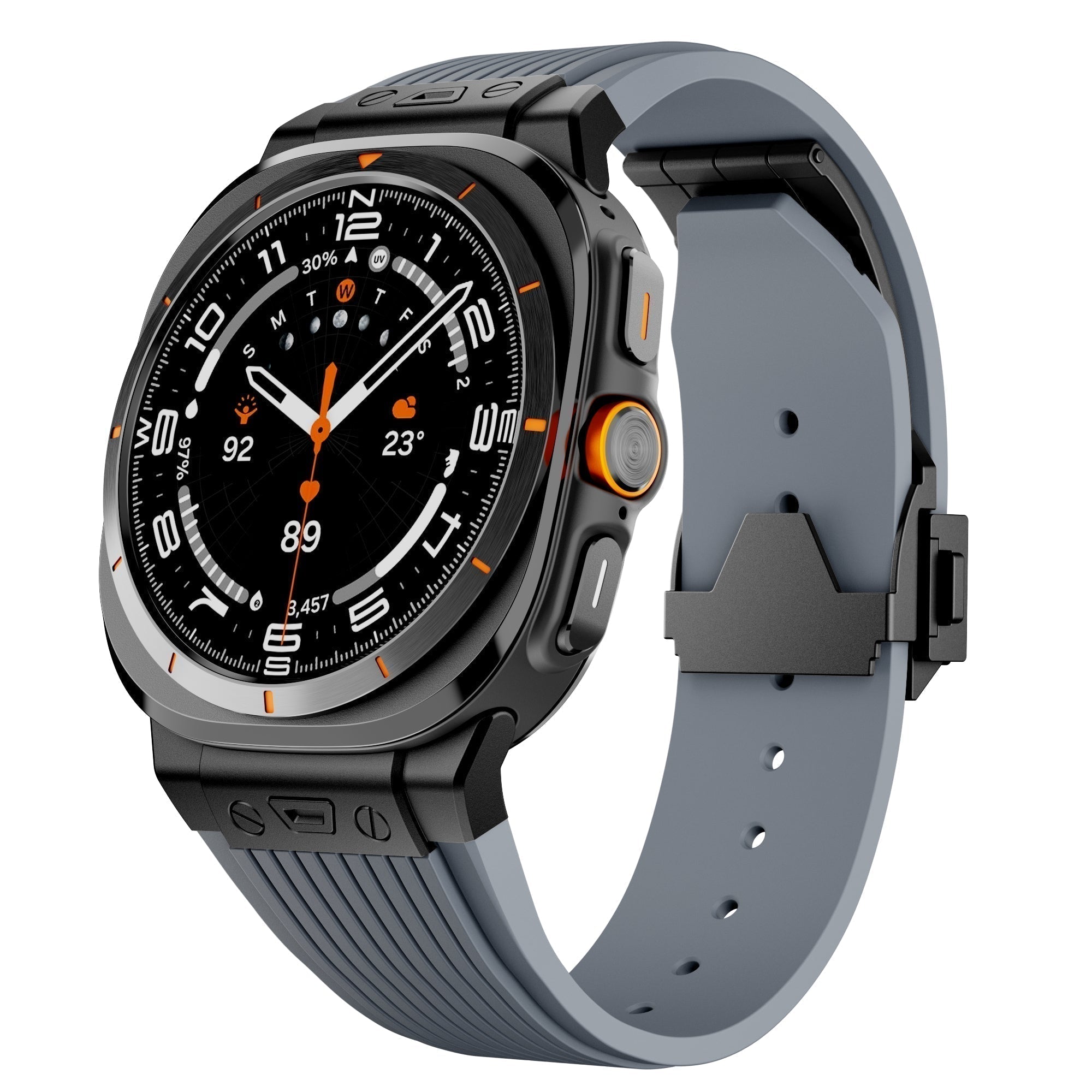 Samsung Watch Ultra Silicone Band, Kirrea Adjustable Strap With Buckle