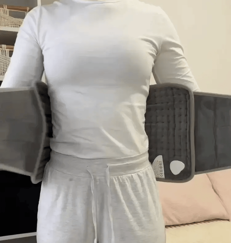 Body Worn Heating Pad For Back Comfort With Adjustable Heat And Timer | Fioriscas