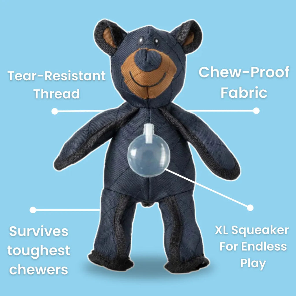 Giocattolo TuffPaws Bear Tough per masticatori aggressivi, costruito per durare | Fioriscas