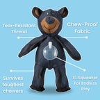 Giocattolo TuffPaws Bear Tough per masticatori aggressivi, costruito per durare | Fioriscas
