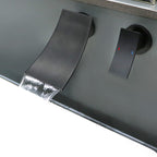 Wall-Mounted Waterfall Bathroom Faucet, Single-Lever Matte Black