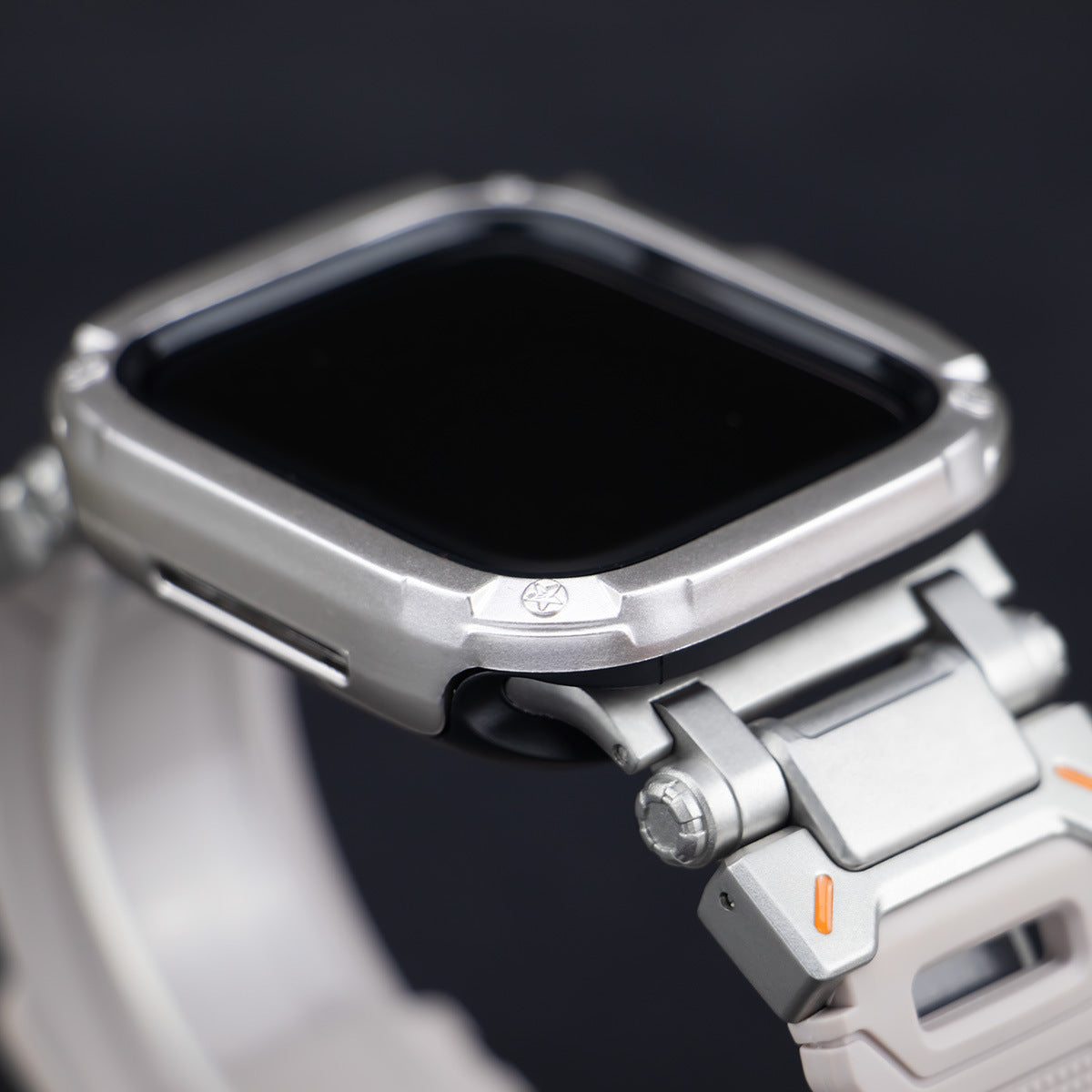 RavenTac Rugged Fluoro Rubber Band with 2-in-1 Case for Apple Watch
