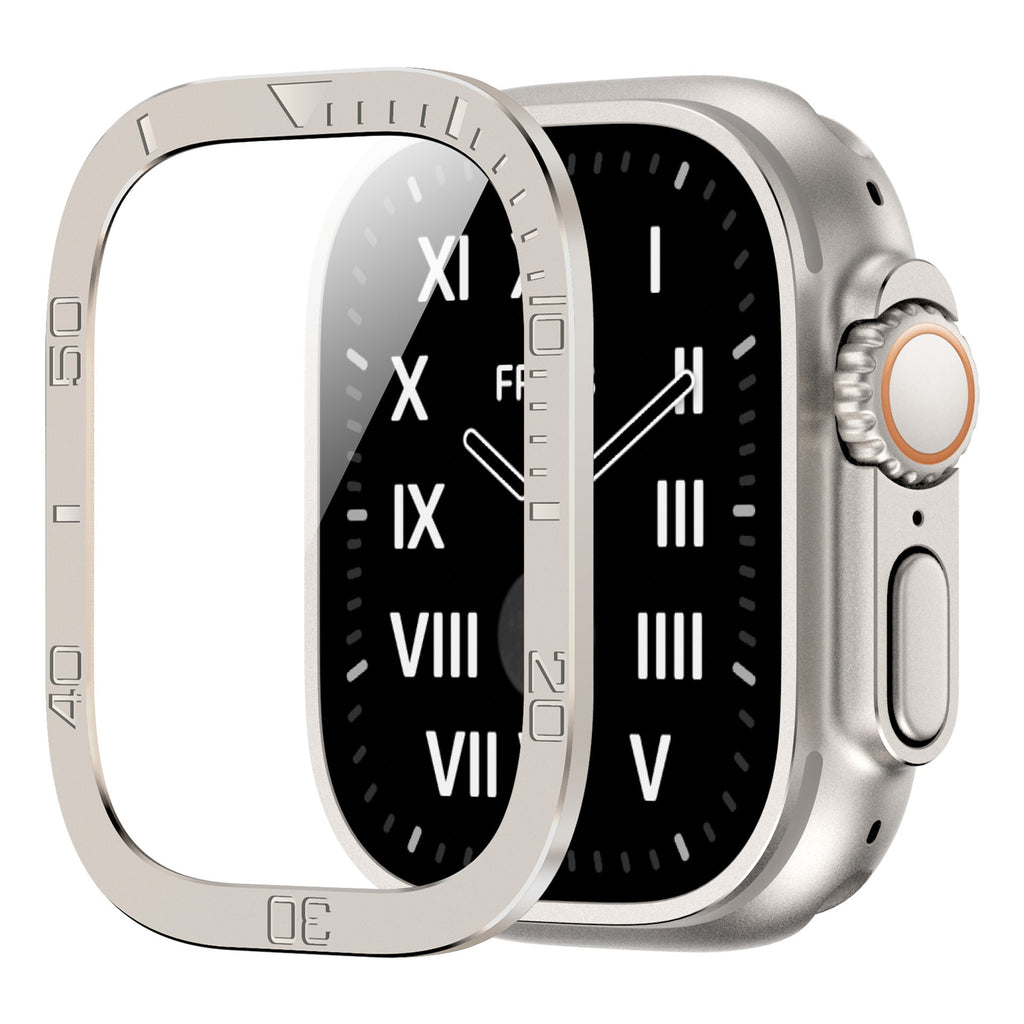 Gehard glazen schermbeschermer voor Apple Watch Ultra, Vellon