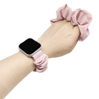 Zachte Slip-On Scrunchie Band voor Apple Watch, Comfort voor de Hele Dag