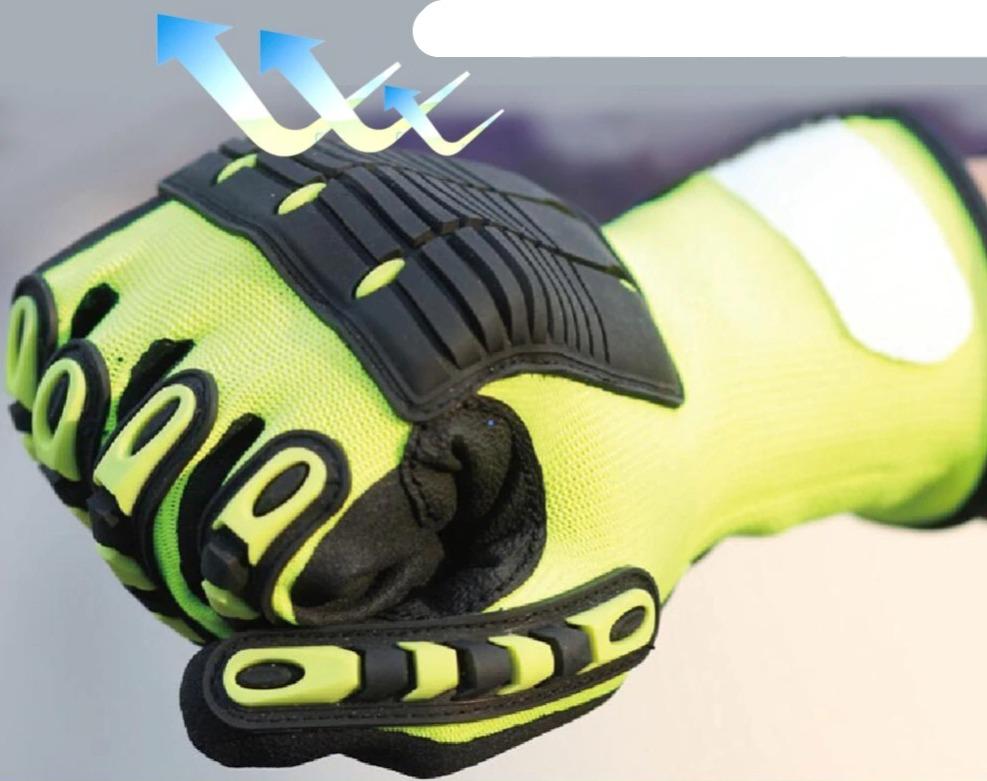 VibraGuard-nitril werkhandschoenen, antitrillingsgreep voor comfort