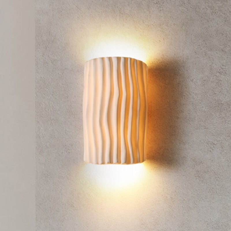 Lampada da parete LED retrò Valentina bianca/grigia/arancione/verde per camera da letto | Fioriscas