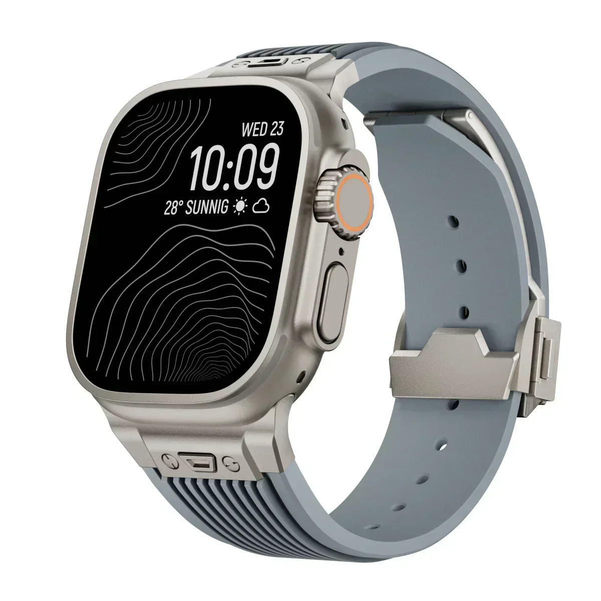 Silikonový řemínek k hodinkám Apple Watch 44–49 mm, nastavitelný řemínek NovaFlex