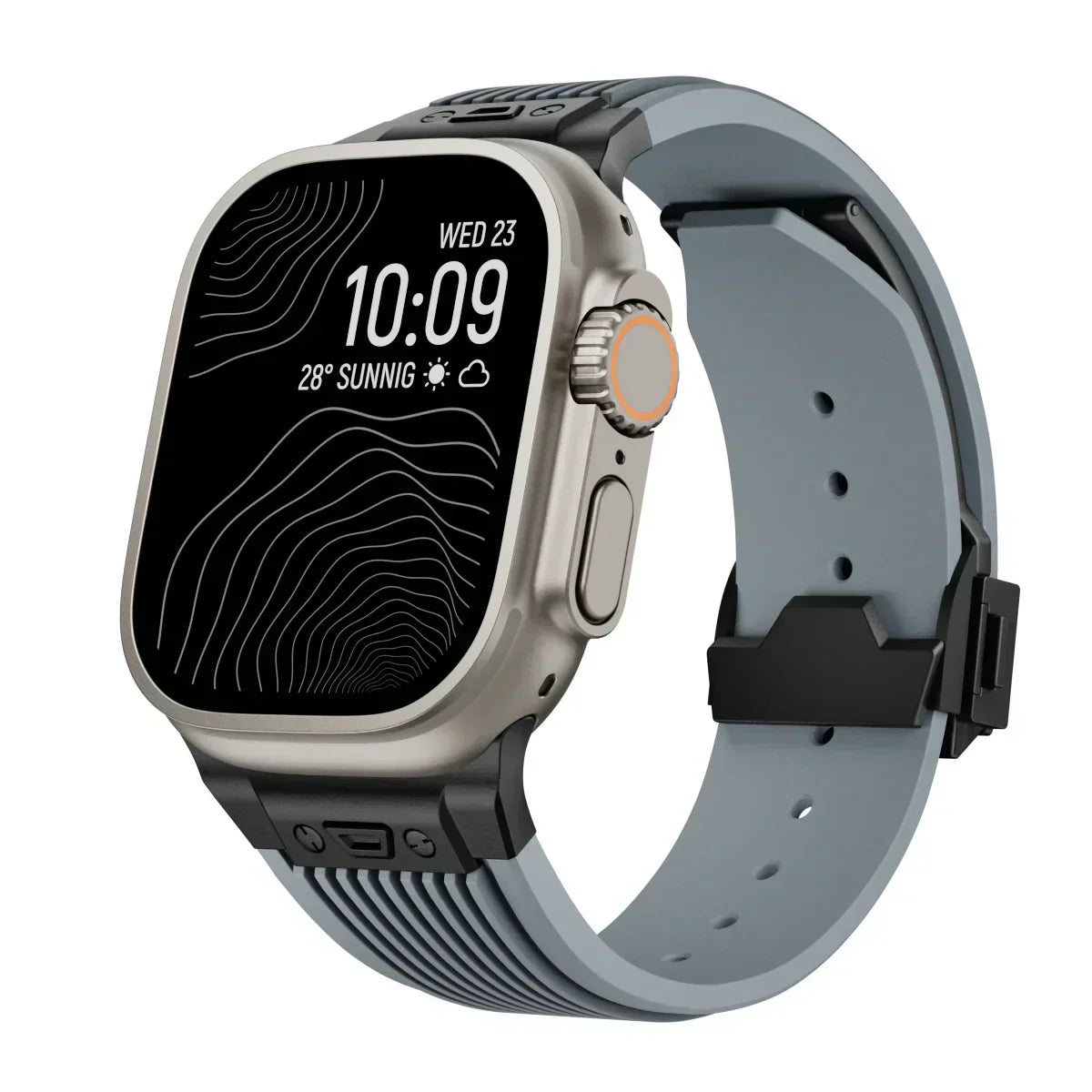 Silikonový řemínek k hodinkám Apple Watch 44–49 mm, nastavitelný řemínek NovaFlex