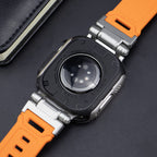 RavenTac Rugged Fluoro Rubber Band with 2-in-1 Case for Apple Watch