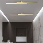 Ultra-Slim LED Semi-Flush Ceiling Light in Aluminum, LumenVale