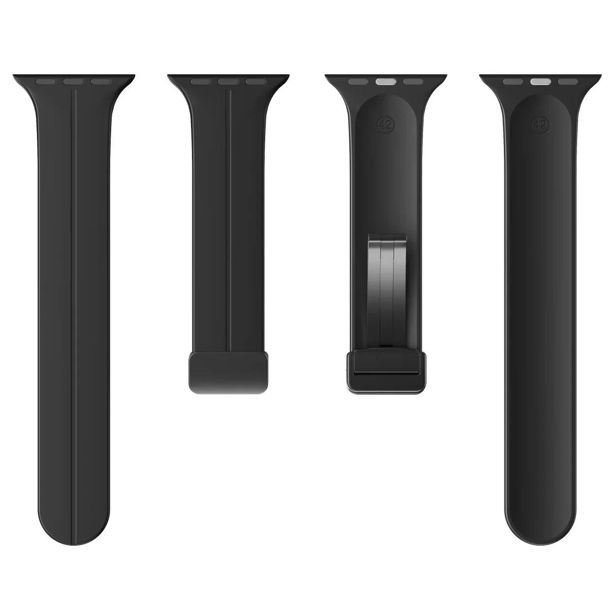 Magnetický silikonový řemínek pro Apple Watch, pásek s bezpečným zapínáním Luma