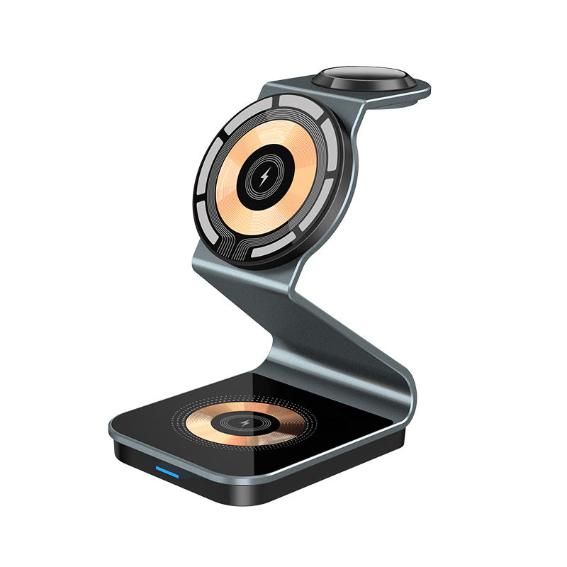 MagnaVolt magnetiskt 3-i-1 laddställ för iPhone, Apple Watch och AirPods