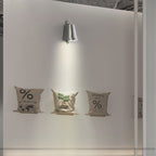 Lampada da parete industriale Ray a forma di campana in metallo, nero/grigio/rame/alluminio | Fioriscas