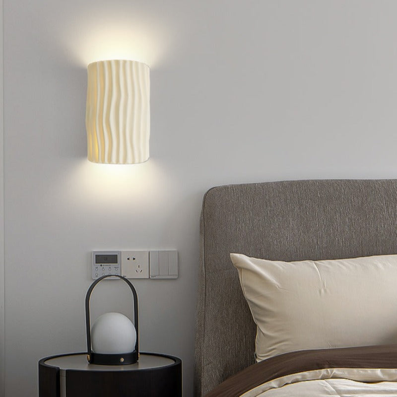 Lampada da parete LED retrò Valentina bianca/grigia/arancione/verde per camera da letto | Fioriscas