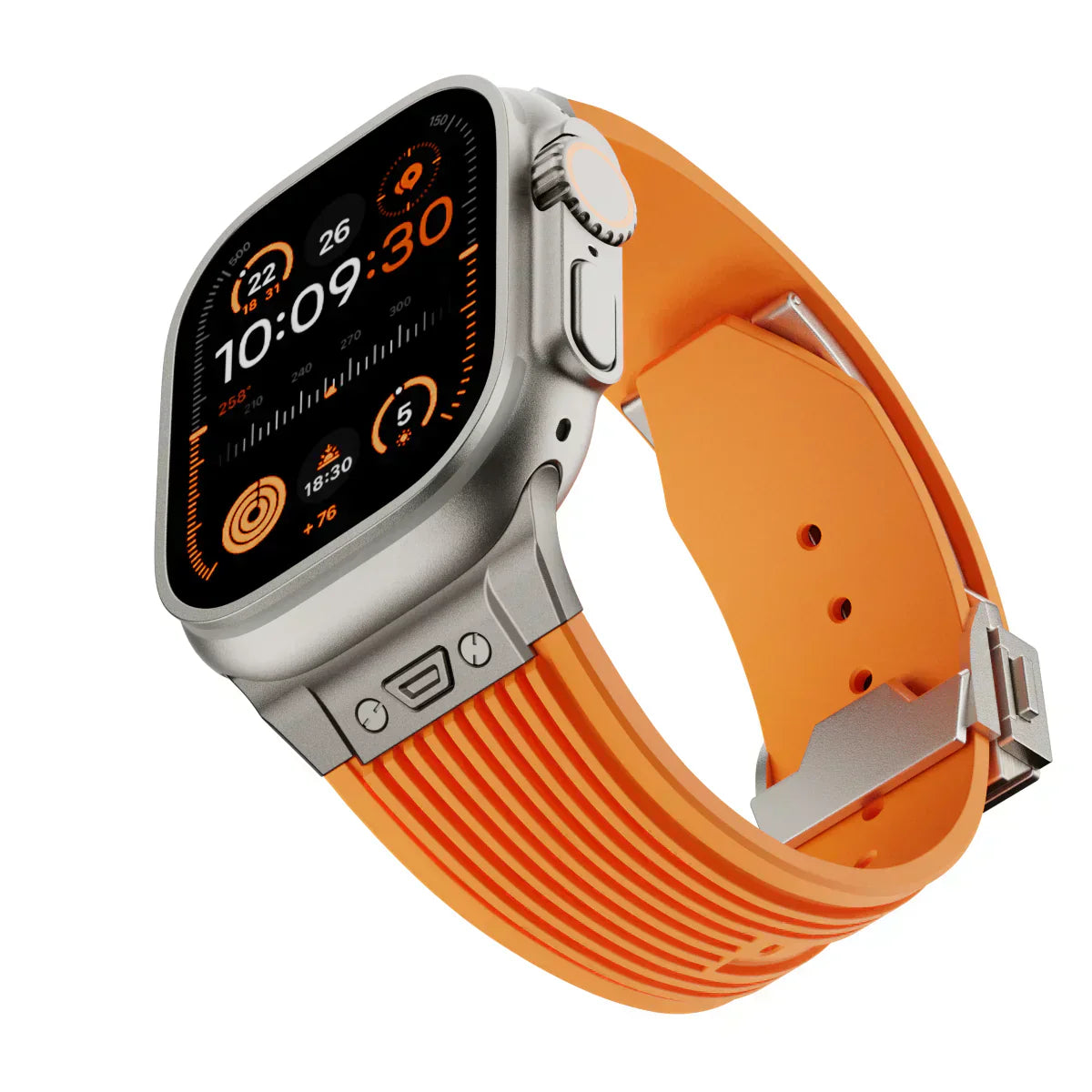 Silikonový řemínek k hodinkám Apple Watch 44–49 mm, nastavitelný řemínek NovaFlex