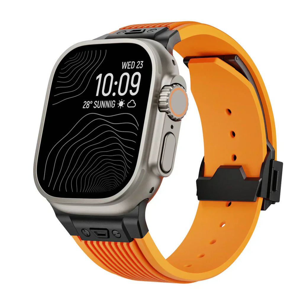 Silikonový řemínek k hodinkám Apple Watch 44–49 mm, nastavitelný řemínek NovaFlex