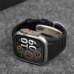 רצועת ספורט Zephra ל-Apple Watch, FKM עם אבזם כפול