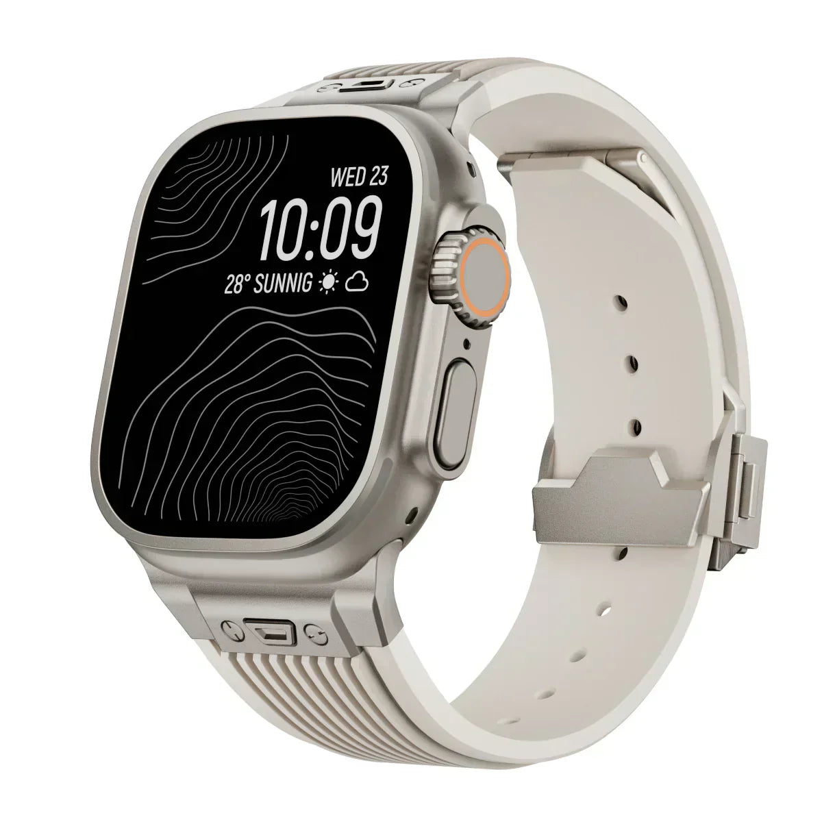 Silikonový řemínek k hodinkám Apple Watch 44–49 mm, nastavitelný řemínek NovaFlex