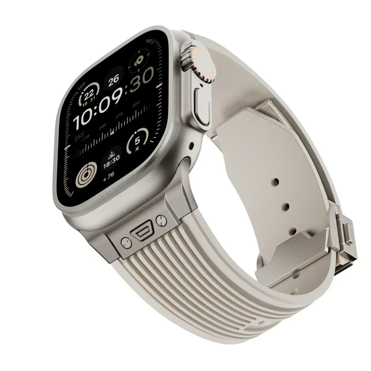 Silikonový řemínek k hodinkám Apple Watch 44–49 mm, nastavitelný řemínek NovaFlex