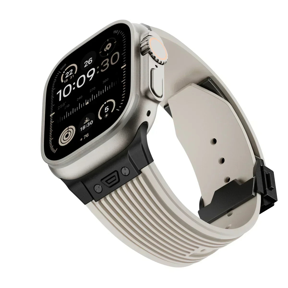 Silikonový řemínek k hodinkám Apple Watch 44–49 mm, nastavitelný řemínek NovaFlex