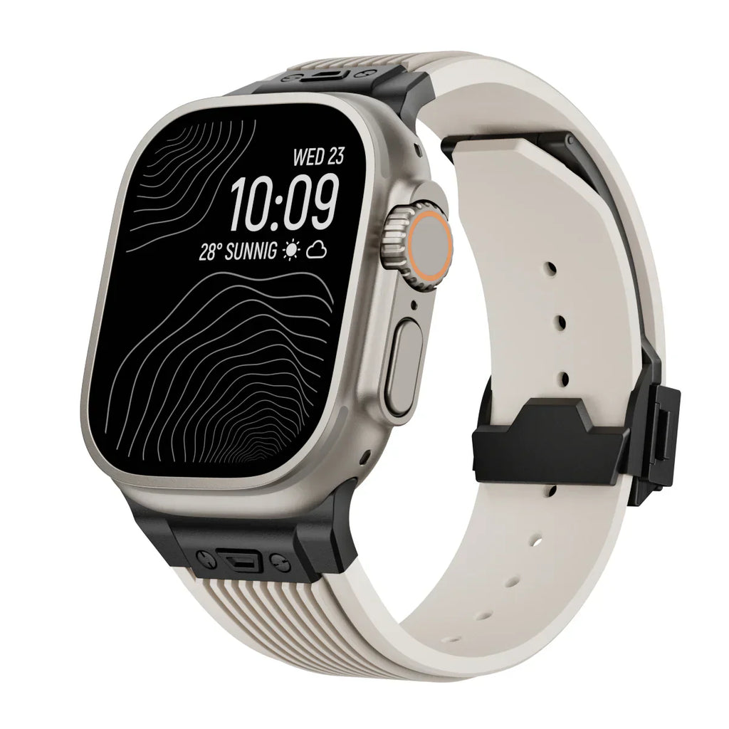 Silikonový řemínek k hodinkám Apple Watch 44–49 mm, nastavitelný řemínek NovaFlex