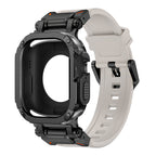 RavenTac Rugged Fluoro Rubber Band with 2-in-1 Case for Apple Watch