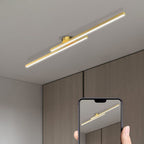 Ultra-Slim LED Semi-Flush Ceiling Light in Aluminum, LumenVale