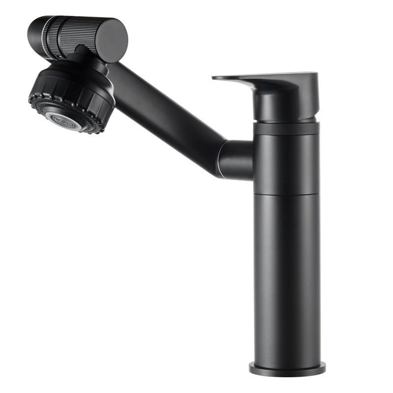 Rotating-Head Single-Hole Sink Faucet, Corrosion-Resistant Finish