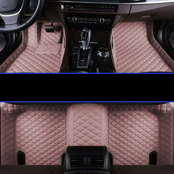 Car & SUV Floor Mats, Vegan Leather with Memory Foam Cushioning